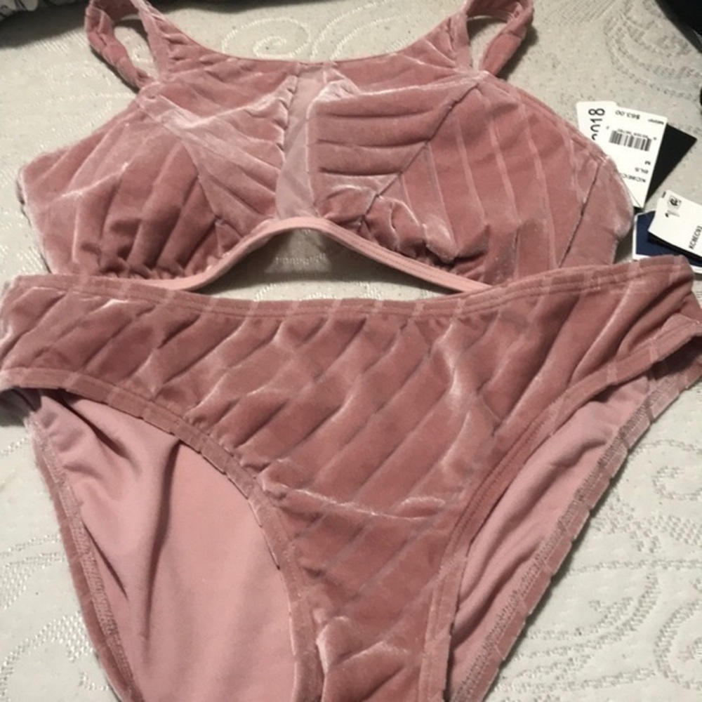 Kenneth Cole velour bikini set